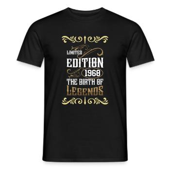 Geburtstag 1968 - Männer T-Shirt - Schwarz - Vorne - AI Model Male 178 light (178cm)