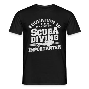 Scuba Diving - Männer T-Shirt - Schwarz - Vorne - AI Model Male 178 light (178cm)