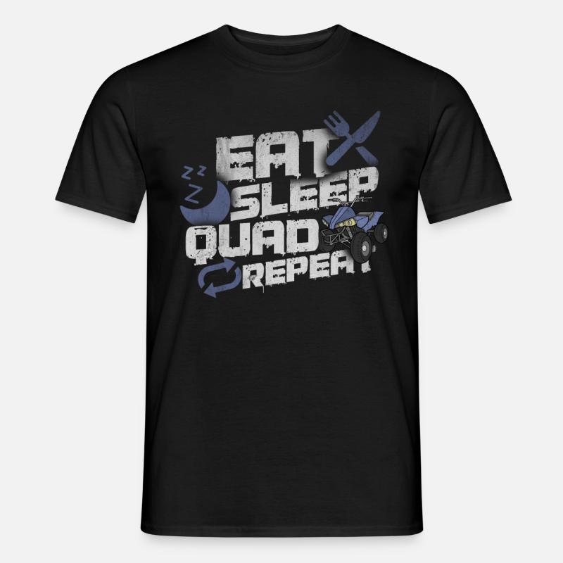 Quad - Männer T-Shirt - Schwarz
