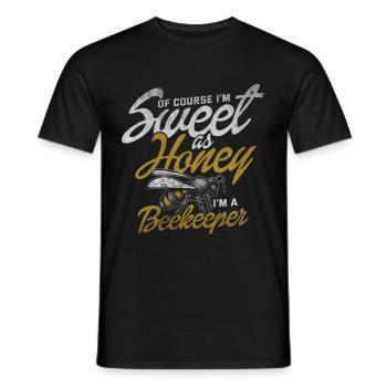 Apiculteur abeille miel nature abeille cadeau apiculteur - T-shirt homme - noir - Devant - AI Model Male 178 light (178cm)