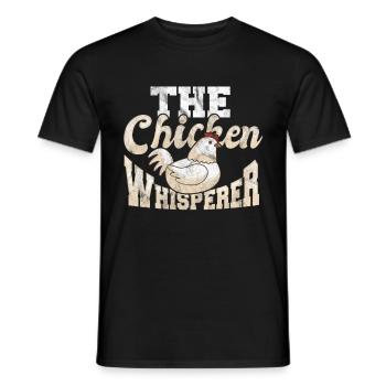 chicken - Men's T-Shirt - black - Front - AI Model Male 178 light (178cm)