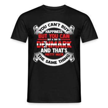 Danemark Copenhague Scandinavie Danemark Europe - T-shirt homme - noir - Devant - AI Model Male 178 light (178cm)