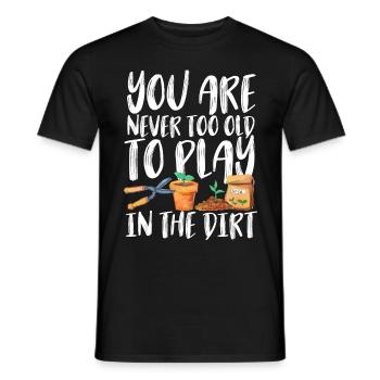 Garden raised bed florist plants allotment garden flower - Men's T-Shirt - black - Front - AI Model Male 178 light (178cm)