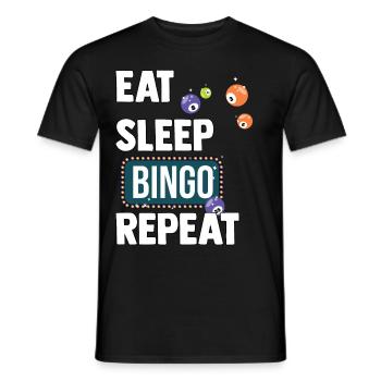 bingo - Men's T-Shirt - black - Front - AI Model Male 178 light (178cm)