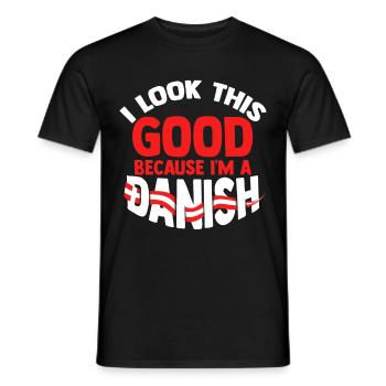 Denmark Copenhagen - Men's T-Shirt - black - Front - AI Model Male 178 light (178cm)