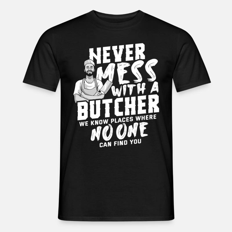 Metzger - Männer T-Shirt - Schwarz