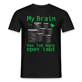 Informatik Hacker Programmierer Binär PC Computer - Männer T-Shirt - Schwarz - Vorne - AI Model Male 178 light (178cm)