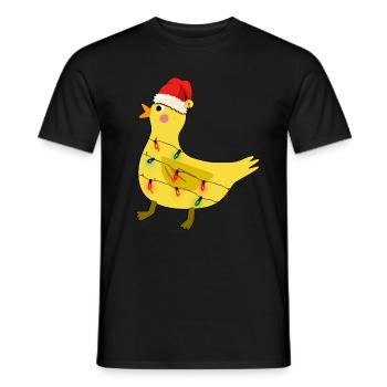 Noël laid de canard - T-shirt homme - noir - Devant - AI Model Male 178 light (178cm)