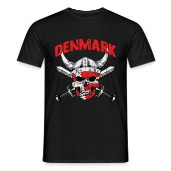Dänemark Kopenhagen Skandinavien Danish Europa - Männer T-Shirt - Schwarz - Vorne - AI Model Male 178 light (178cm)
