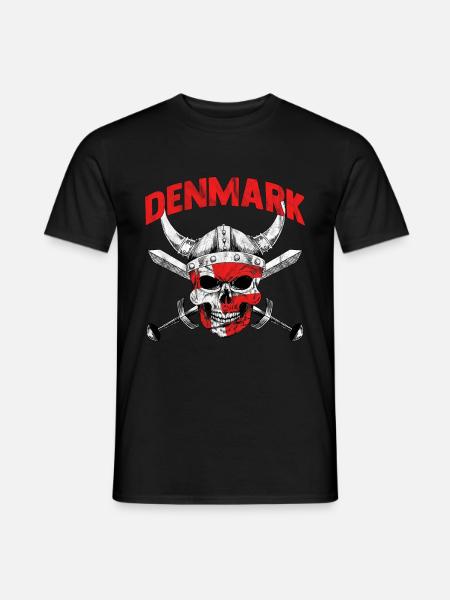 Dänemark Kopenhagen Skandinavien Danish Europa - Männer T-Shirt - Schwarz