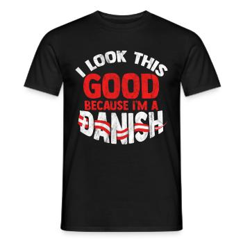 Dänemark - Männer T-Shirt - Schwarz - Vorne - AI Model Male 178 light (178cm)