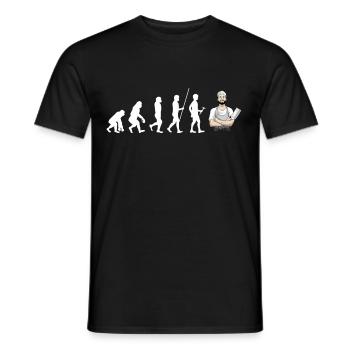 Boucher - T-shirt homme - noir - Devant - AI Model Male 178 light (178cm)