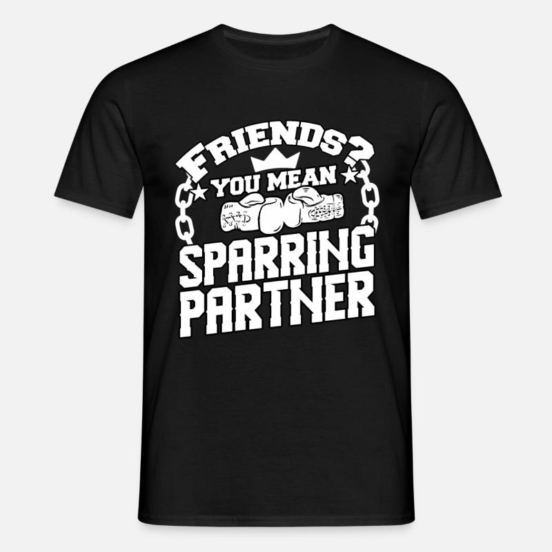 Boxen - Männer T-Shirt - Schwarz