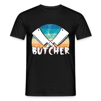 Boucher - T-shirt homme - noir - Devant - AI Model Male 178 light (178cm)