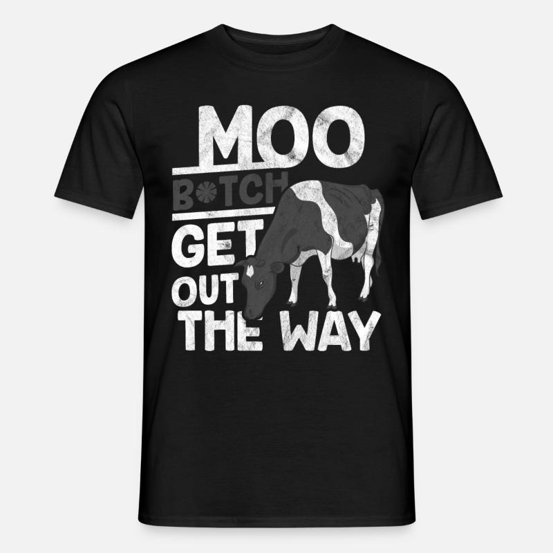 Kuh - Männer T-Shirt - Schwarz