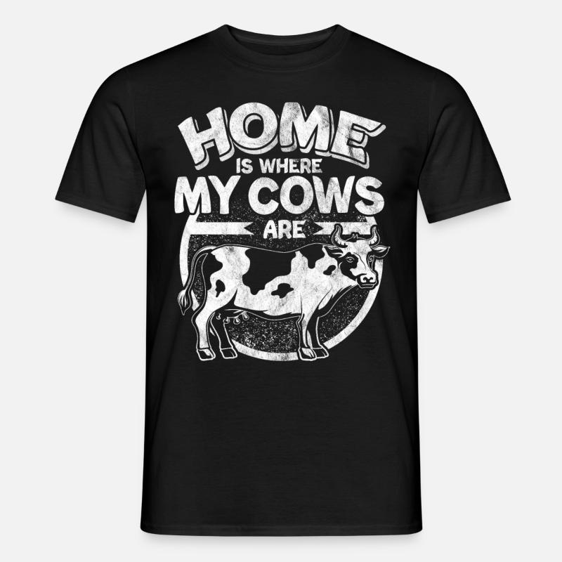 Kuh - Männer T-Shirt - Schwarz