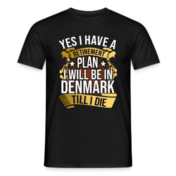 Dänemark - Männer T-Shirt - Schwarz - Vorne - AI Model Male 178 light (178cm)