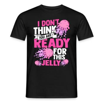 jellyfish - Men's T-Shirt - black - Front - AI Model Male 178 light (178cm)