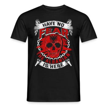 Albanie - T-shirt homme - noir - Devant - AI Model Male 178 light (178cm)