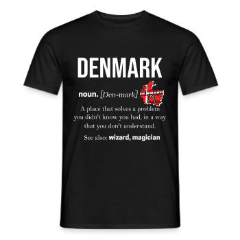 Dänemark Kopenhagen Skandinavien Danish Europa - Männer T-Shirt - Schwarz - Vorne - AI Model Male 178 light (178cm)
