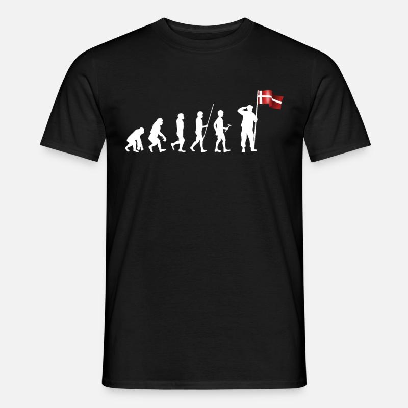 Dänemark - Männer T-Shirt - Schwarz