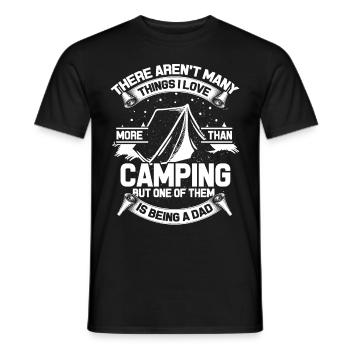 Camper Camping Vater - Männer T-Shirt - Schwarz - Vorne - AI Model Male 178 light (178cm)