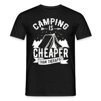 Campeur - T-shirt homme - noir - Devant - AI Model Male 178 light (178cm)