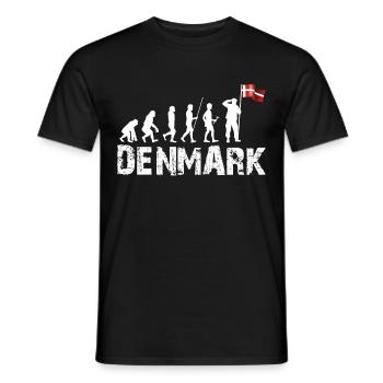 Dänemark - Männer T-Shirt - Schwarz - Vorne - AI Model Male 178 light (178cm)