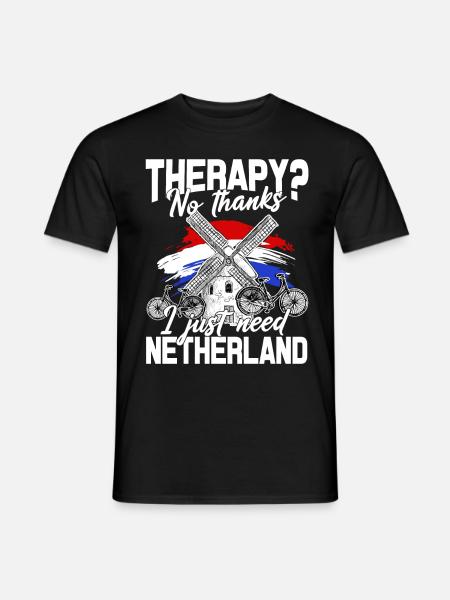 Nederland Oranje Amsterdam Nederlandse vlag Holland - Heren T-shirt - zwart