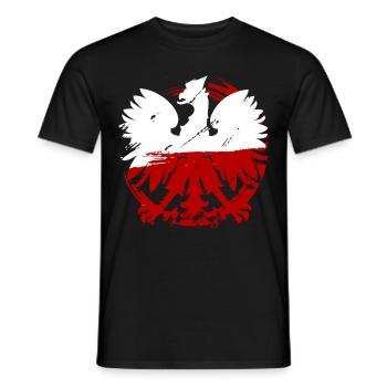 Polen - Männer T-Shirt - Schwarz - Vorne - AI Model Male 178 light (178cm)