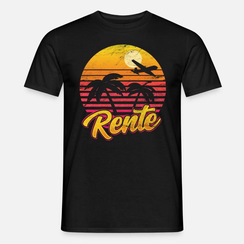 Rentner - Männer T-Shirt - Schwarz
