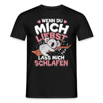 Koala - Men's T-Shirt - black - Front - AI Model Male 178 light (178cm)
