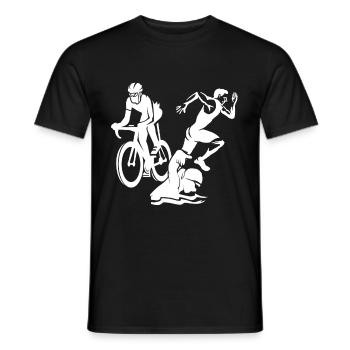 Triathlon - T-shirt homme - noir - Devant - AI Model Male 178 light (178cm)