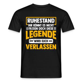 Rentner - Männer T-Shirt - Schwarz - Vorne - AI Model Male 178 light (178cm)