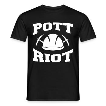 Ruhrgebiet Ruhrpott Hömma Zeche Bergbau Kohle - Männer T-Shirt - Schwarz - Vorne - AI Model Male 178 light (178cm)