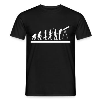 astronomy - Men's T-Shirt - black - Front - AI Model Male 178 light (178cm)
