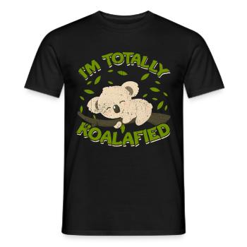 koala - Men's T-Shirt - black - Front - AI Model Male 178 light (178cm)