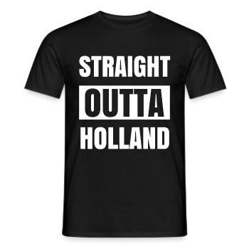 Netherlands Holland Amsterdam Gift Rotterdam - Men's T-Shirt - black - Front - AI Model Male 178 light (178cm)