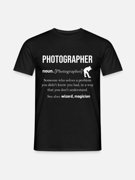 Fotograf - Männer T-Shirt - Schwarz