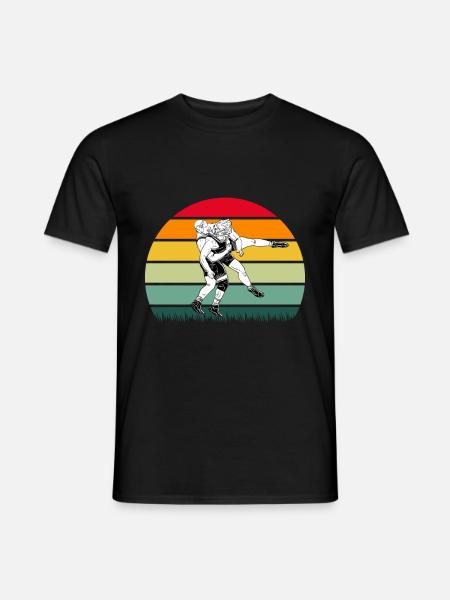 Lutte lutte lutte catcheurs grappling - T-shirt homme - noir