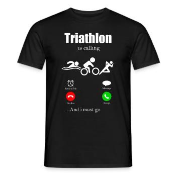 Triathlon - T-shirt homme - noir - Devant - AI Model Male 178 light (178cm)
