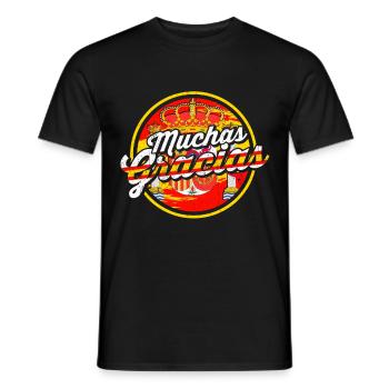 Espagne Drapeau Catalogne Ibiza Cadeau Baléares - T-shirt homme - noir - Devant - AI Model Male 178 light (178cm)