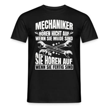 Mechaniker - Männer T-Shirt - Schwarz - Vorne - AI Model Male 178 light (178cm)
