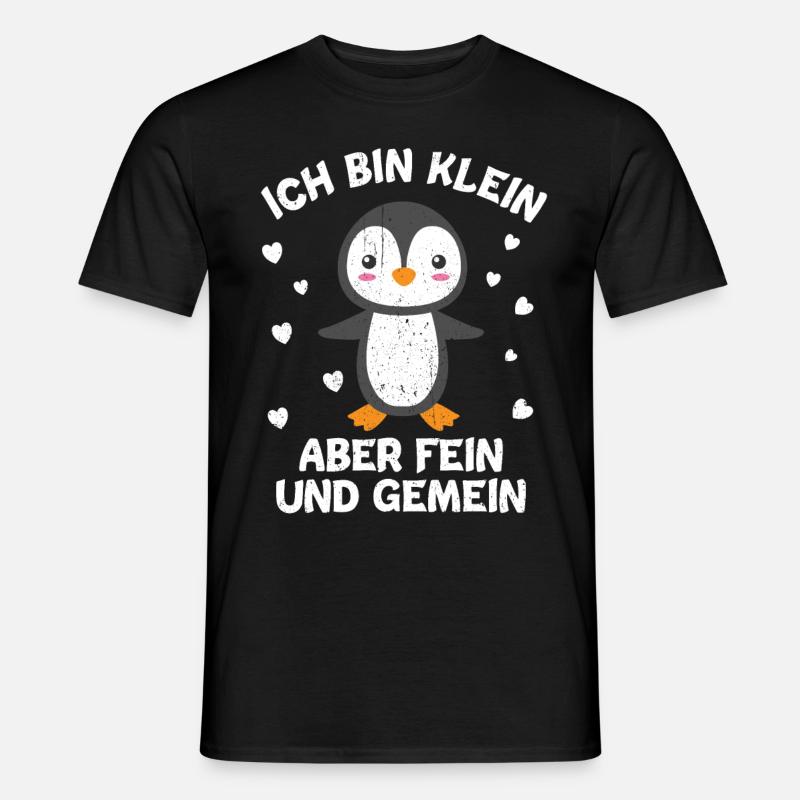 Pinguin - Männer T-Shirt - Schwarz