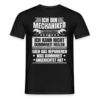 Mechaniker - Männer T-Shirt - Schwarz - Vorne - AI Model Male 178 light (178cm)