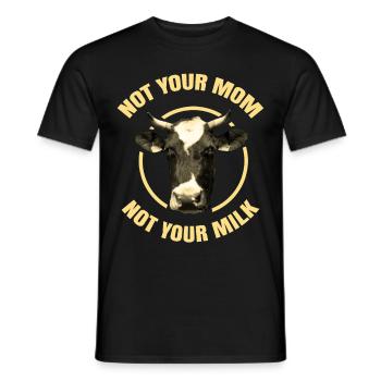 Végétal tshirt Droits des animaux Veggie Proverbes Bio Animal - T-shirt homme - noir - Devant - AI Model Male 178 light (178cm)