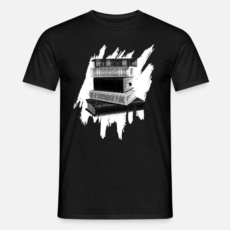 Buch - Männer T-Shirt - Schwarz