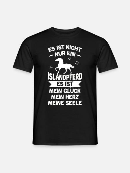 Islandpferd - Männer T-Shirt - Schwarz