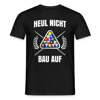 Billard - Männer T-Shirt - Schwarz - Vorne - AI Model Male 178 light (178cm)