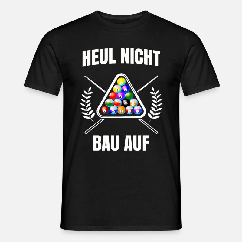 Billard - Männer T-Shirt - Schwarz